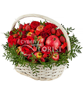 gift basket with strawberry. Sochi